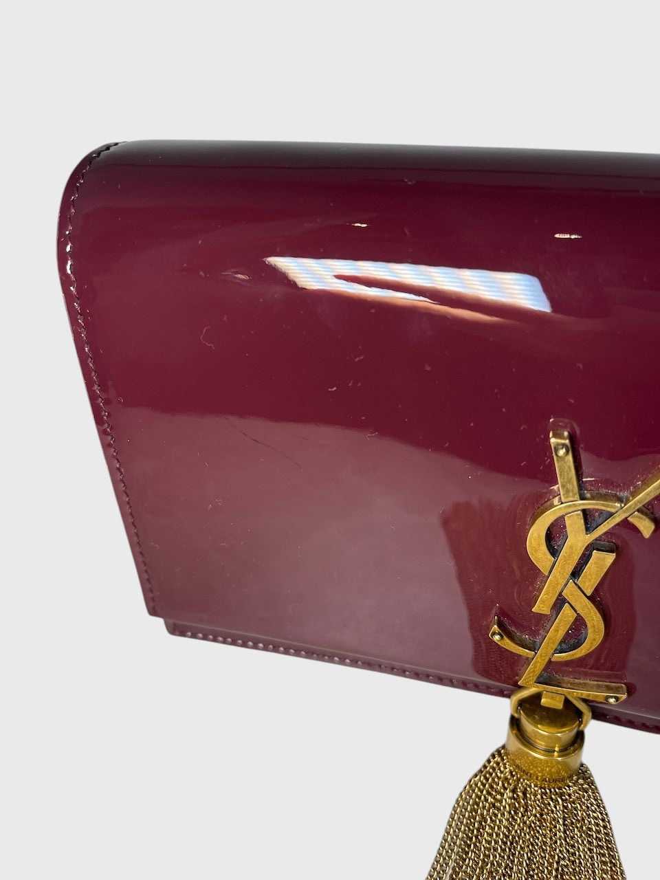 Sac Saint Laurent Kate Tassel bordeaux