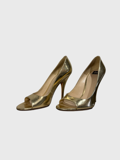 Escarpins Dolce & Gabbana dorés T.38