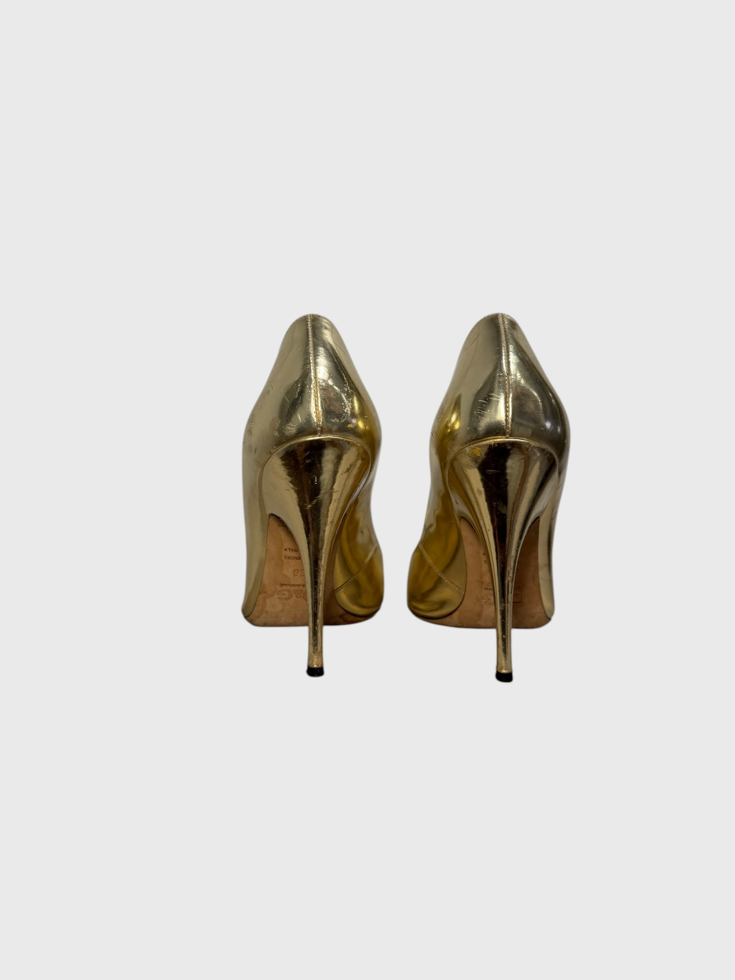 Escarpins Dolce & Gabbana dorés T.38