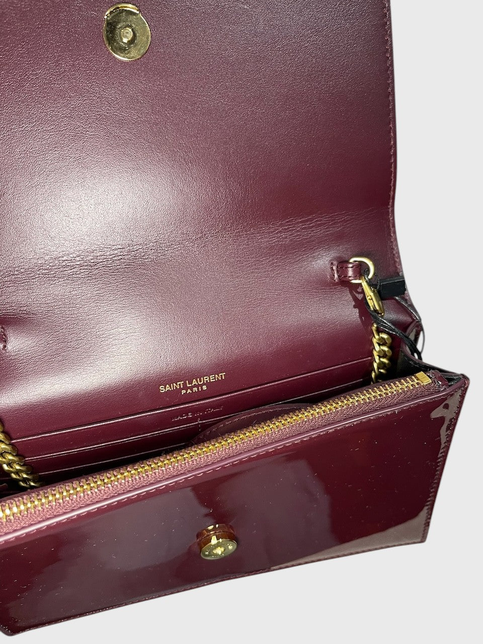 Sac Saint Laurent Kate Tassel bordeaux