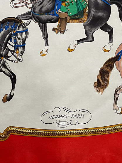 Foulard Hermès Reprise rouge