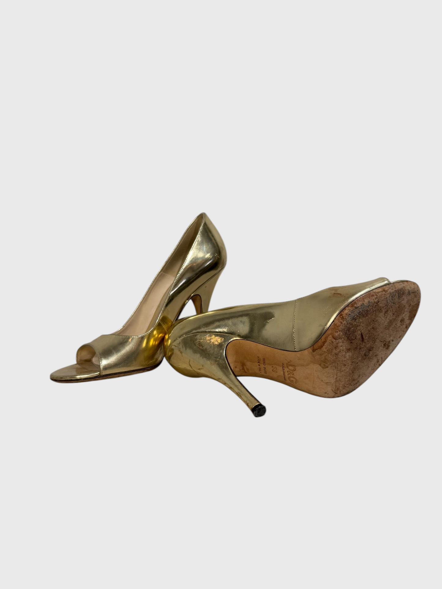 Escarpins Dolce & Gabbana dorés T.38