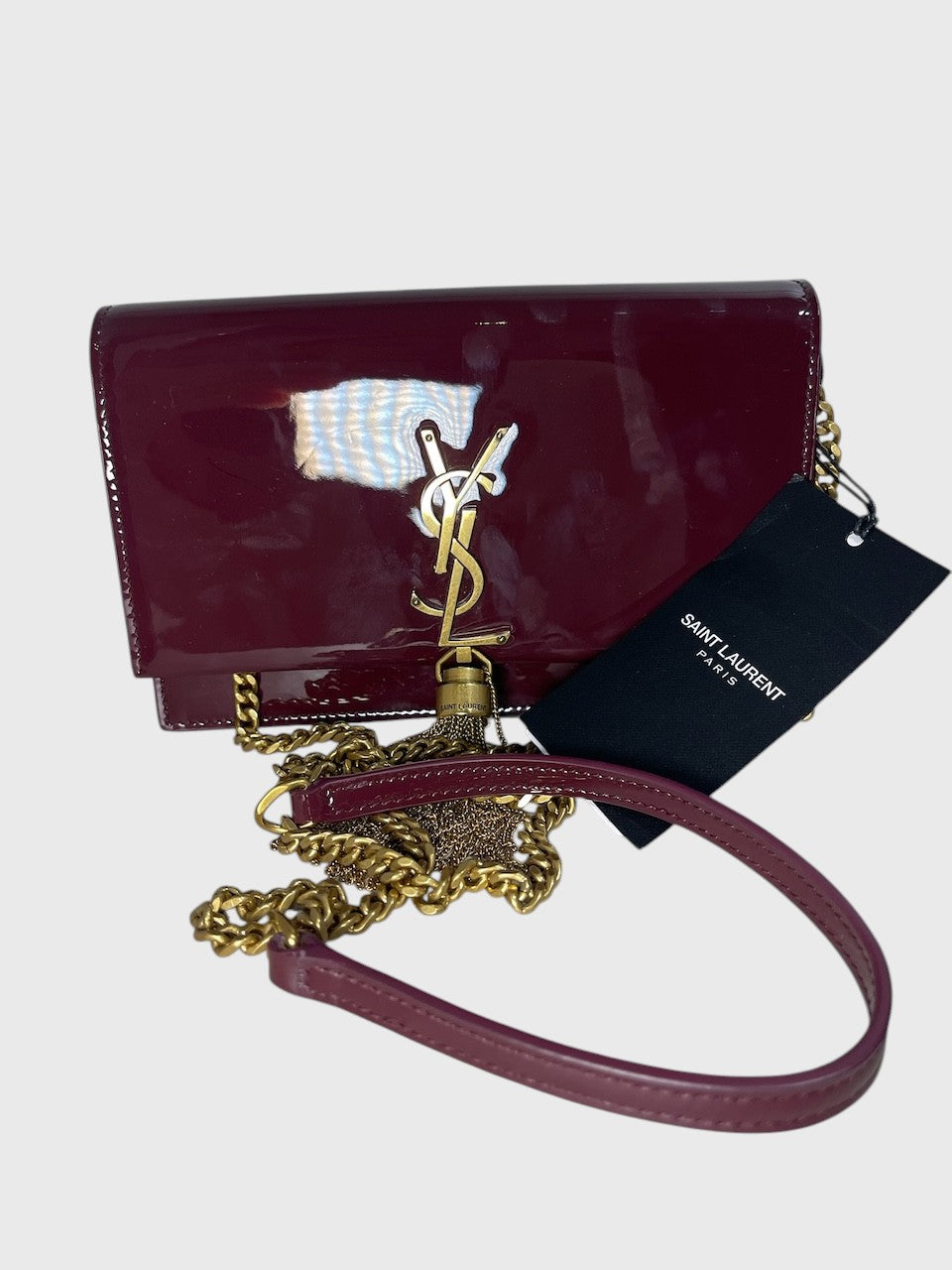 Sac Saint Laurent Kate Tassel bordeaux