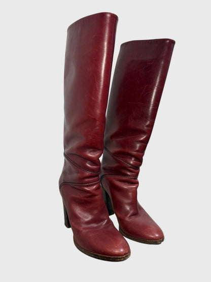 Bottes Chloé bordeaux T.38