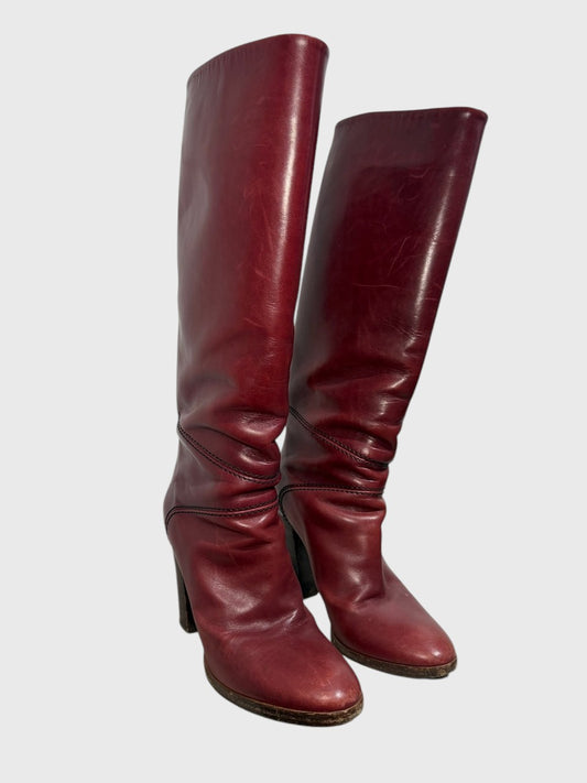 Bottes Chloé bordeaux T.38