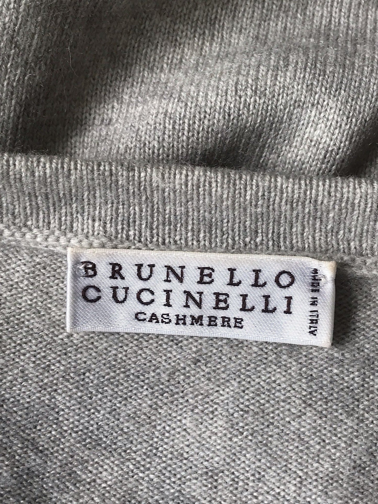 Gilet Brunello Cucinelli gris T.S