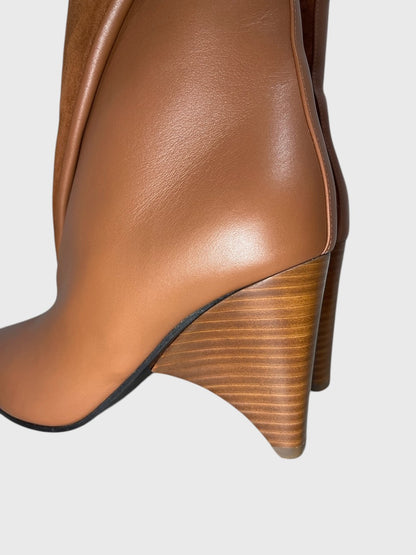 Bottines Hermes camel T.38