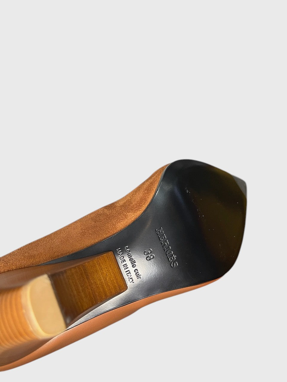 Bottines Hermes camel T.38