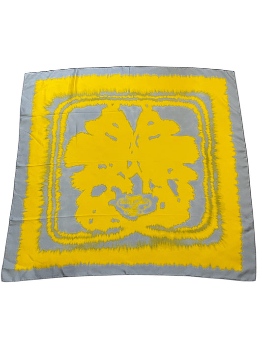Foulard Hermès Bride de gala Wash jaune