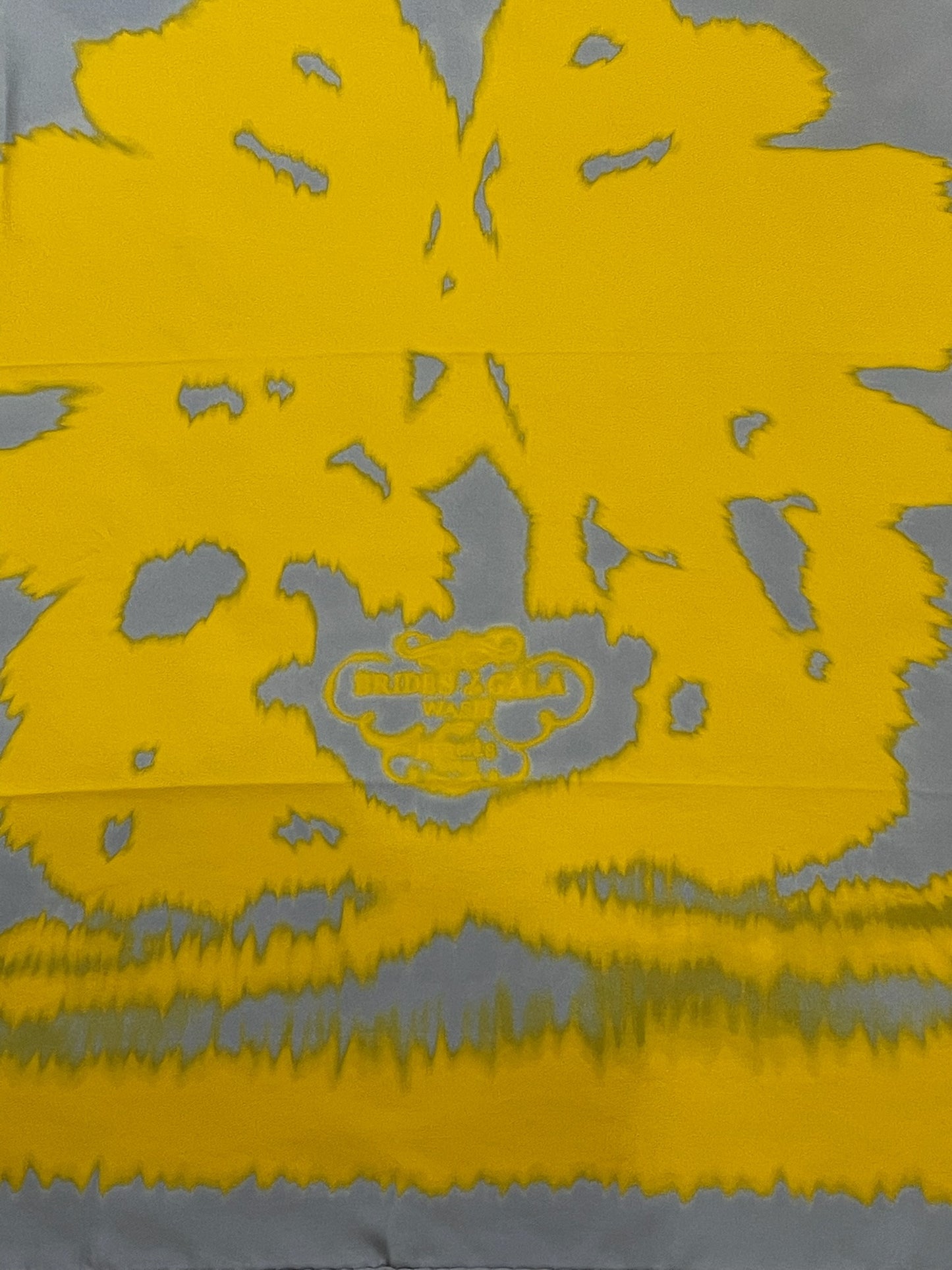 Foulard Hermès Bride de gala Wash jaune