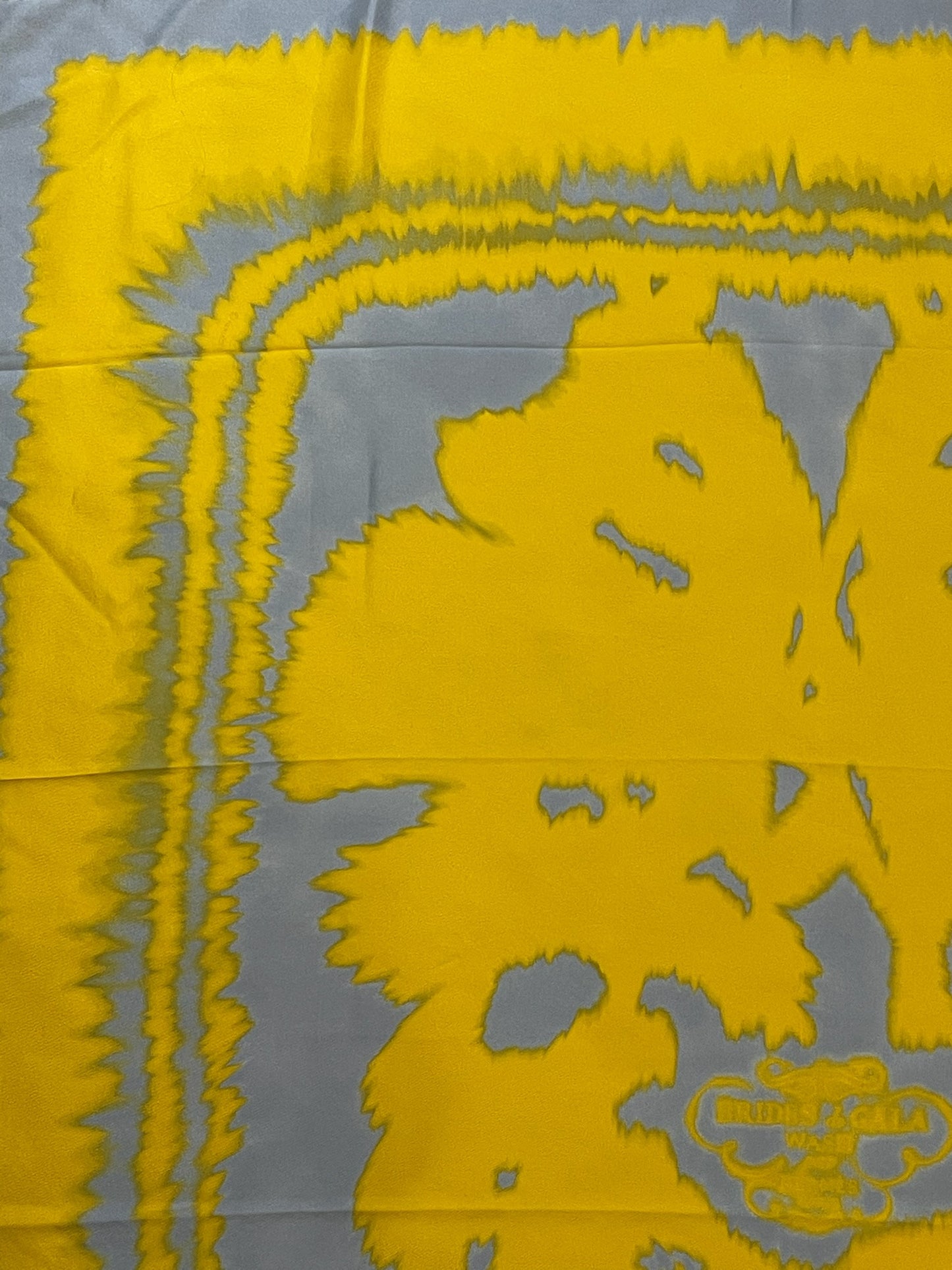 Foulard Hermès Bride de gala Wash jaune