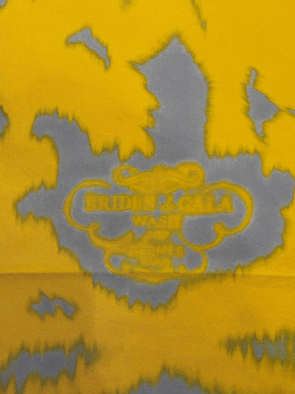 Foulard Hermès Bride de gala Wash jaune