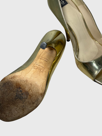 Escarpins Dolce & Gabbana dorés T.38