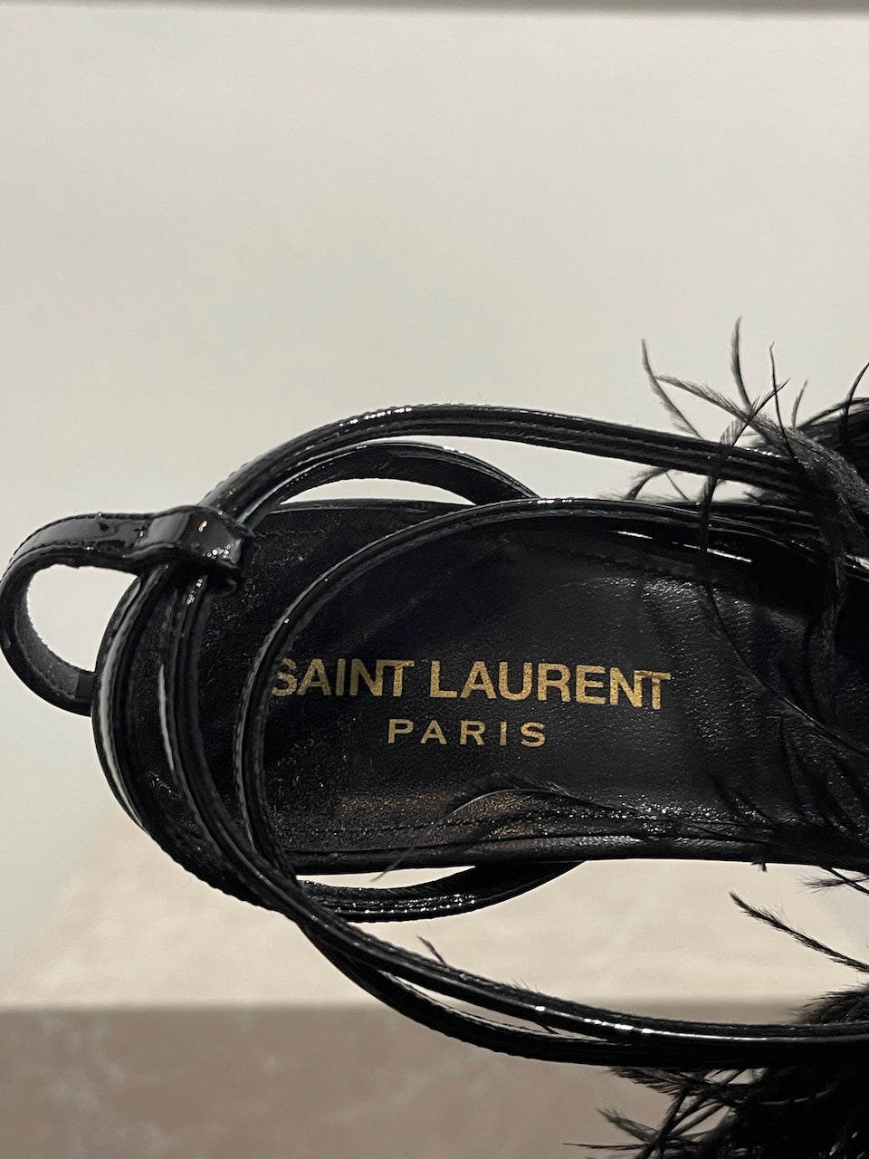 Sandales Saint Laurent noires T.36 NEUVES