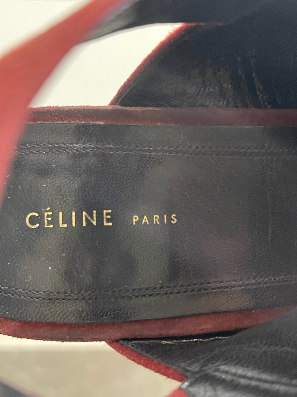 Sandales Celine bordeaux T.38