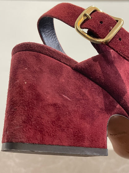 Sandales Celine bordeaux T.38