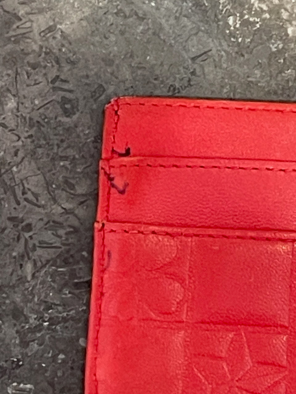 Porte-cartes Chanel rouge