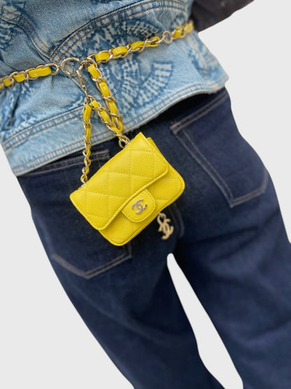 Sac ceinture mini Timeless jaune