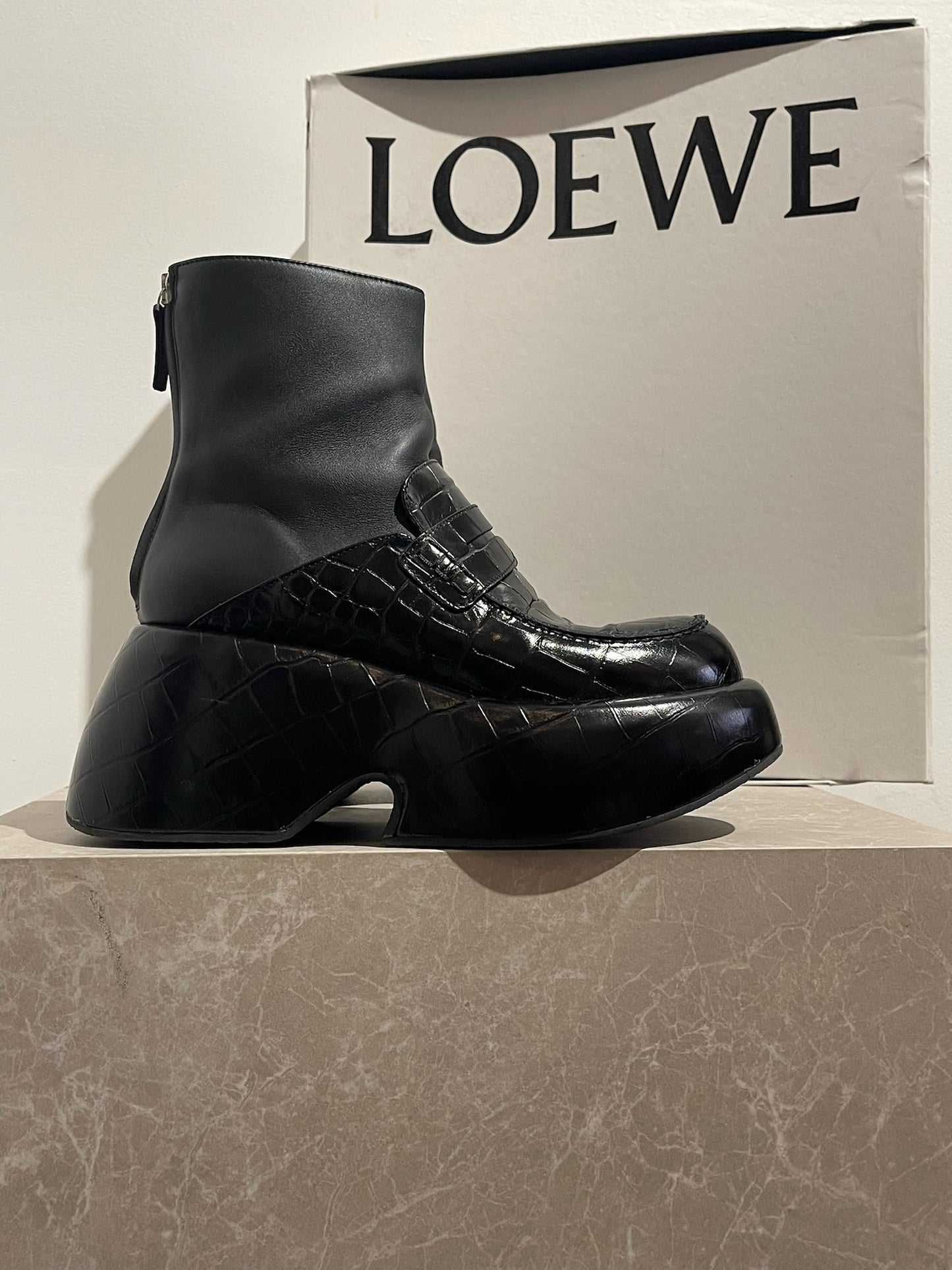 Bottines Loewe noires T.37