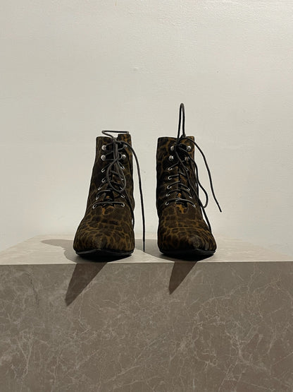 Bottines Saint Laurent léopard T.37