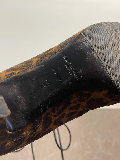 Bottines Saint Laurent léopard T.37