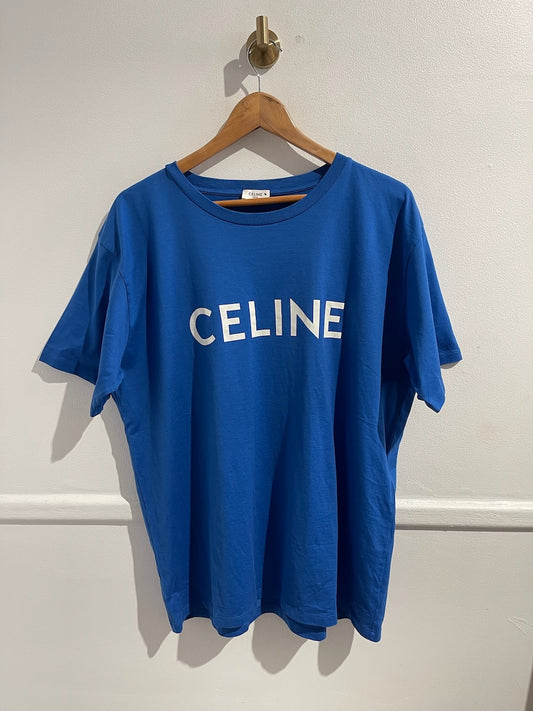 T-shirt Céline bleu T.L NEUF