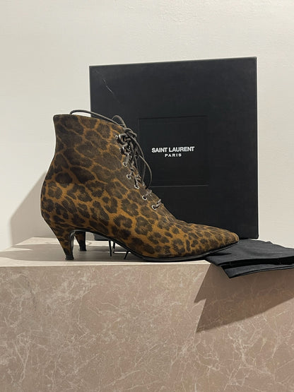 Bottines Saint Laurent léopard T.37