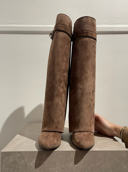 Bottes Givenchy Shark  marron T.37,5