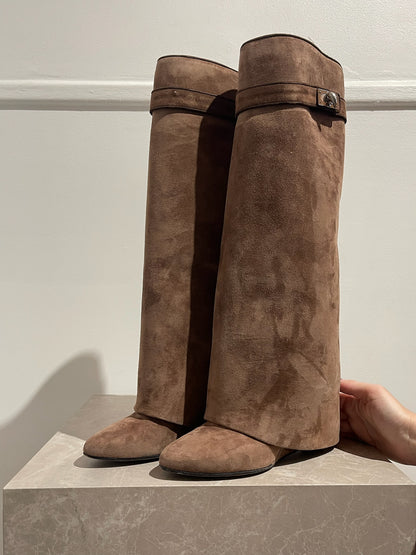 Bottes Givenchy Shark  marron T.37,5