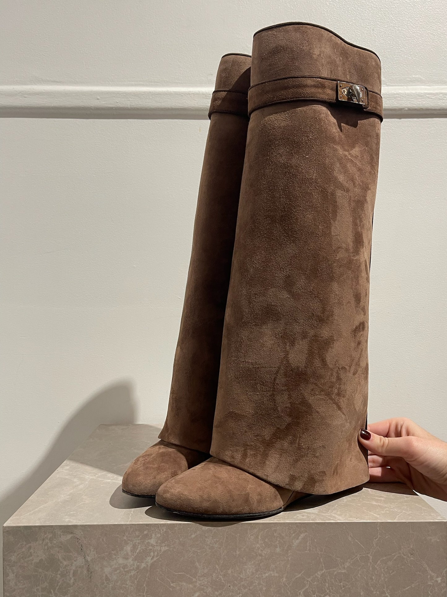 Bottes Givenchy Shark  marron T.37,5