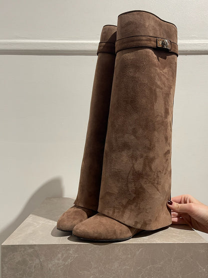 Bottes Givenchy Shark  marron T.37,5