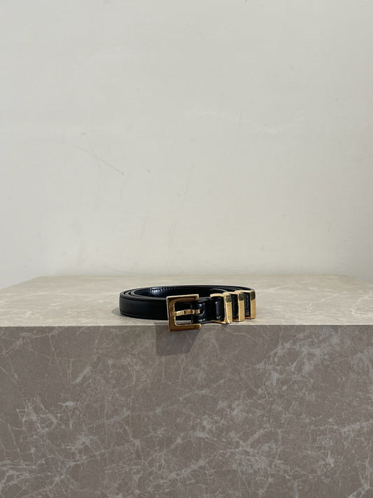 Ceinture Saint Laurent noire T.85