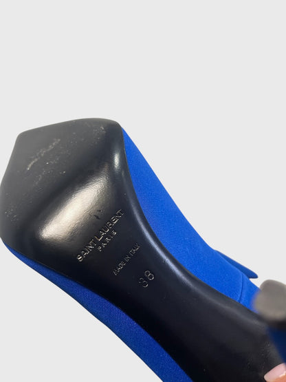 Escarpins Saint Laurent bleus T.38