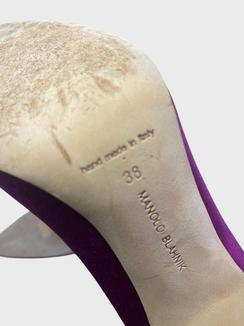 Escarpins Manolo Blahnik fushia T.38