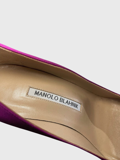 Escarpins Manolo Blahnik fushia T.38