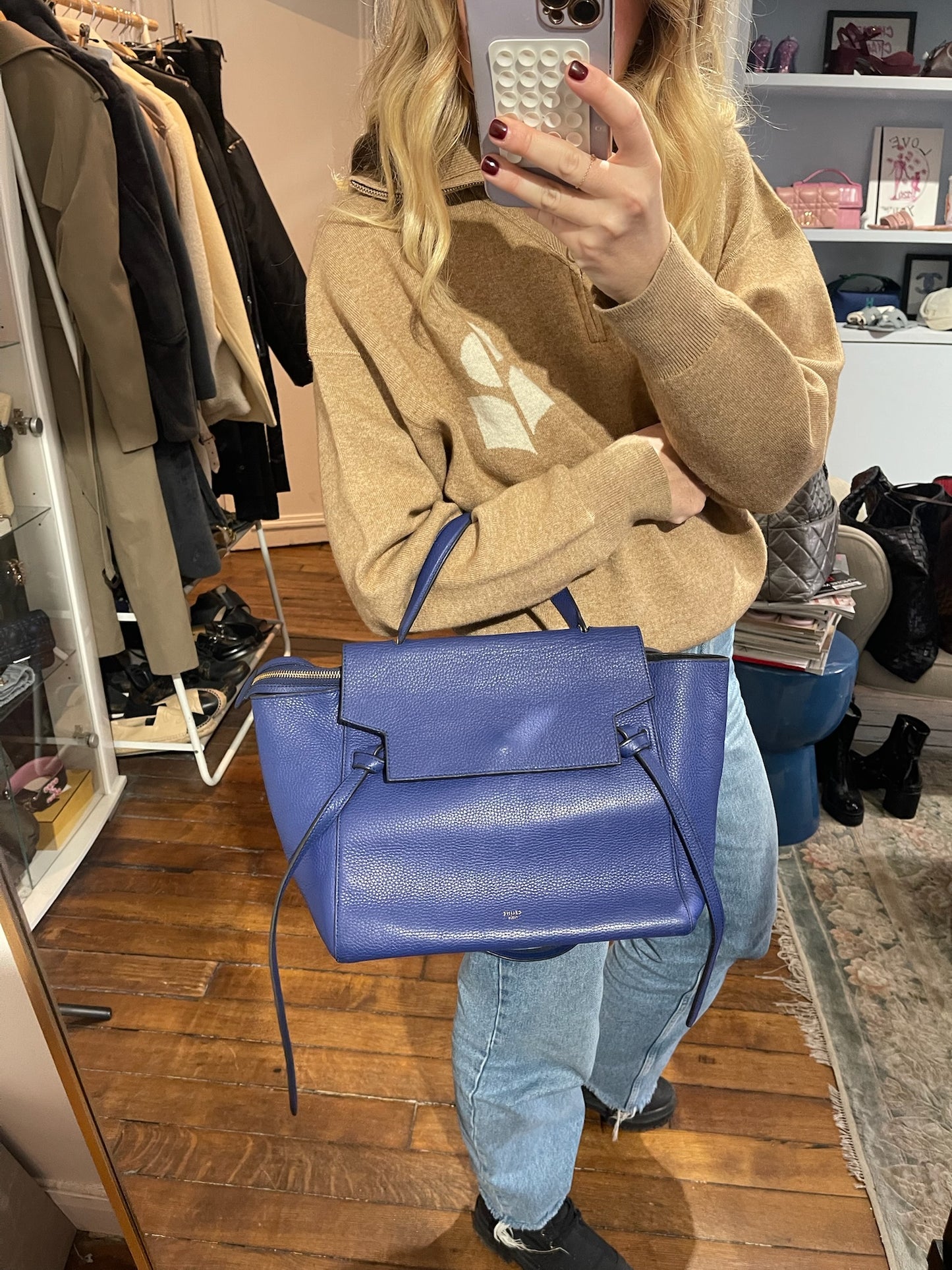Sac Celine Belt bleu