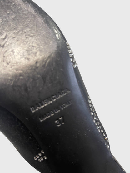 Mules Balenciaga Knife noires T.37