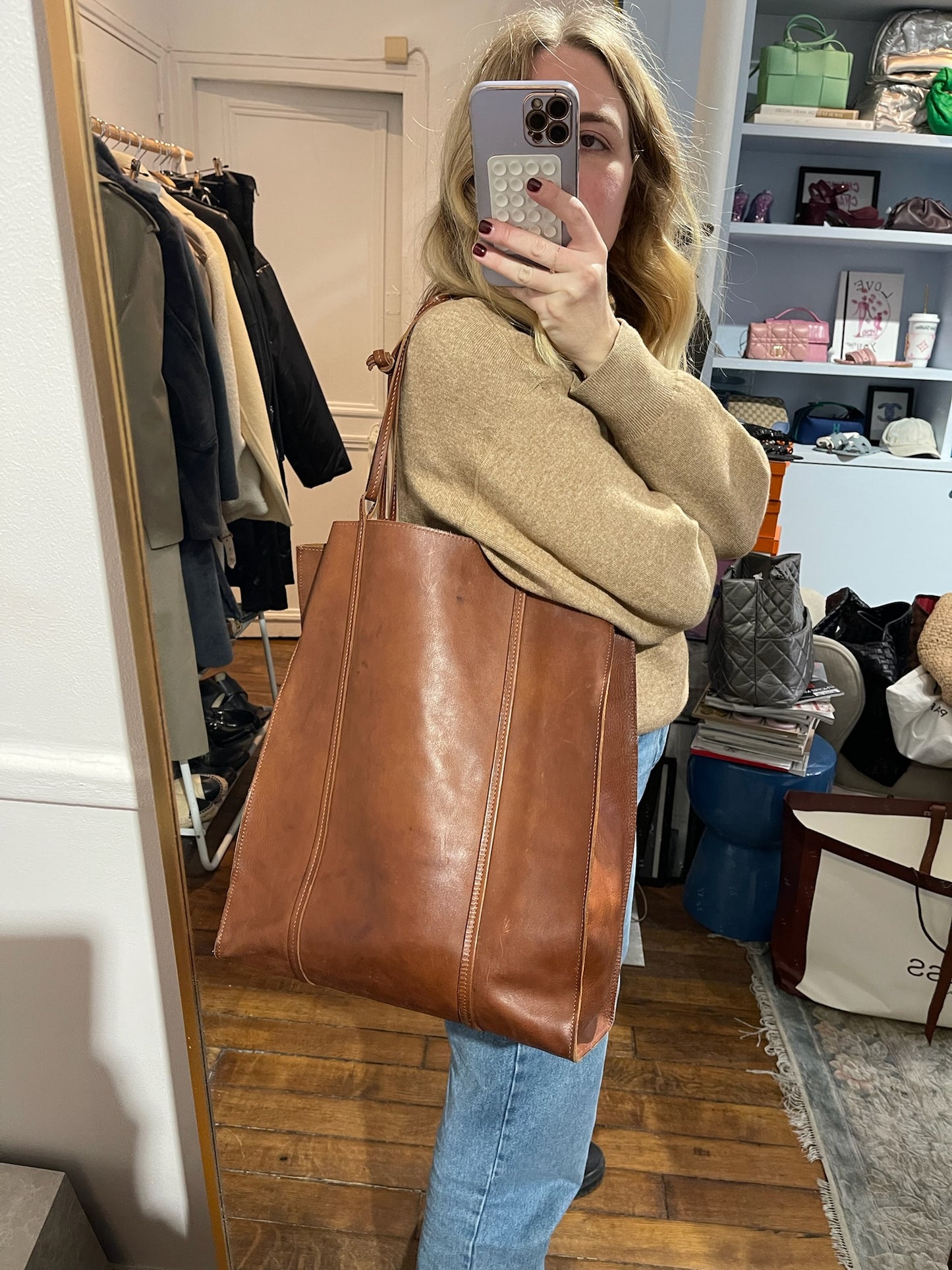 Sac cabas Maison Margiela camel