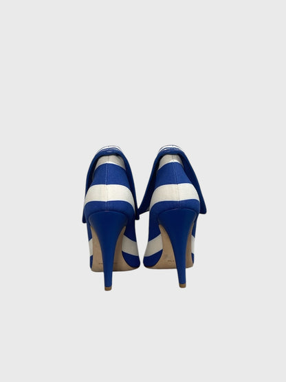 Boots Manolo Blahnik rayées T.38