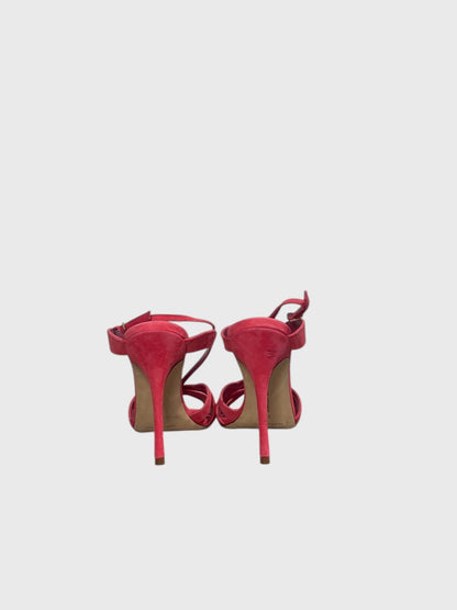 Sandales Manolo Blahnik roses T.38