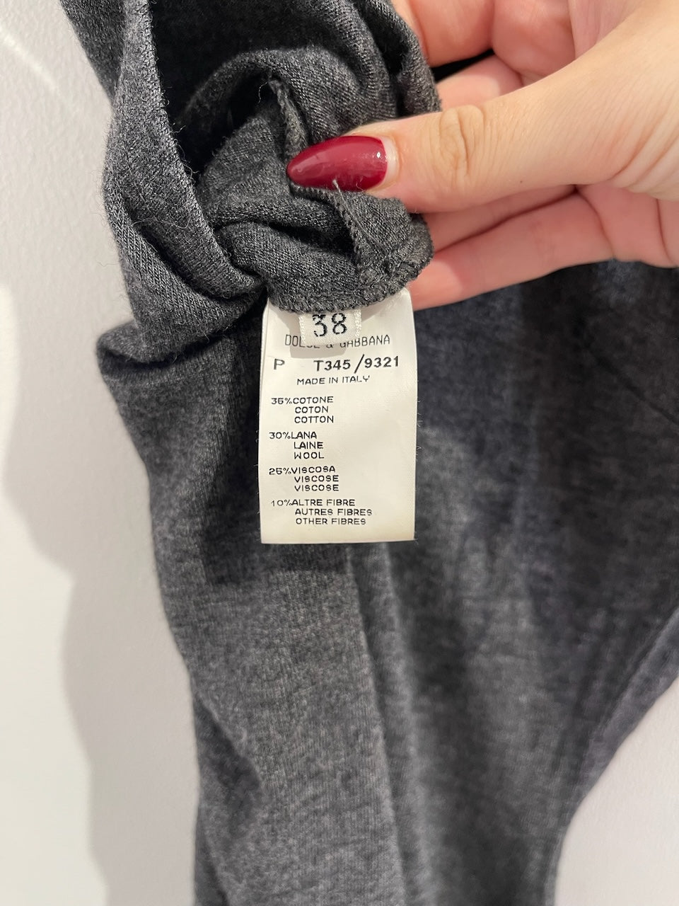 Robe Dolce & Gabbana grise T.34
