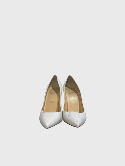 Escarpins Christian Louboutin blancs T.38