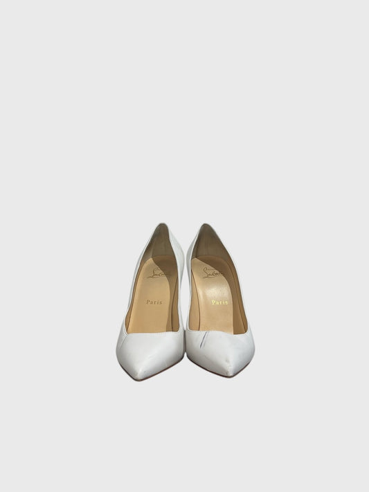 Escarpins Christian Louboutin blancs T.38