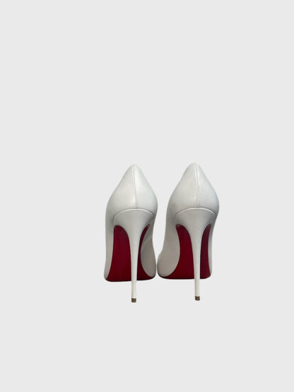 Escarpins Christian Louboutin blancs T.38