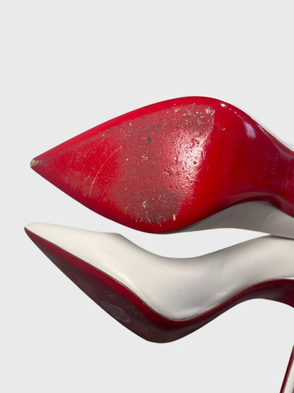 Escarpins Christian Louboutin blancs T.38