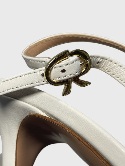 Escarpins Gianvito Rossi blancs T.38