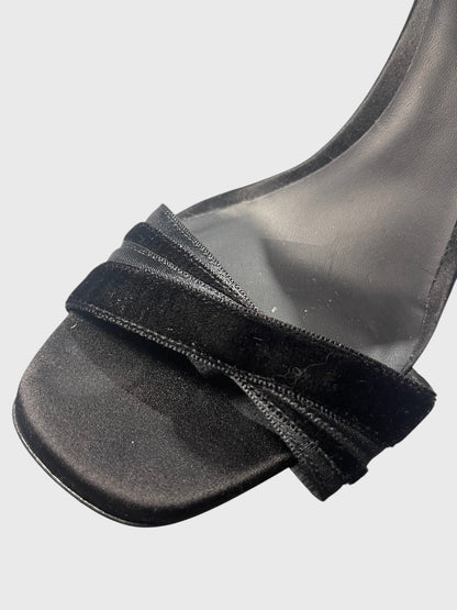 Sandales Emporio Armani noires T.38