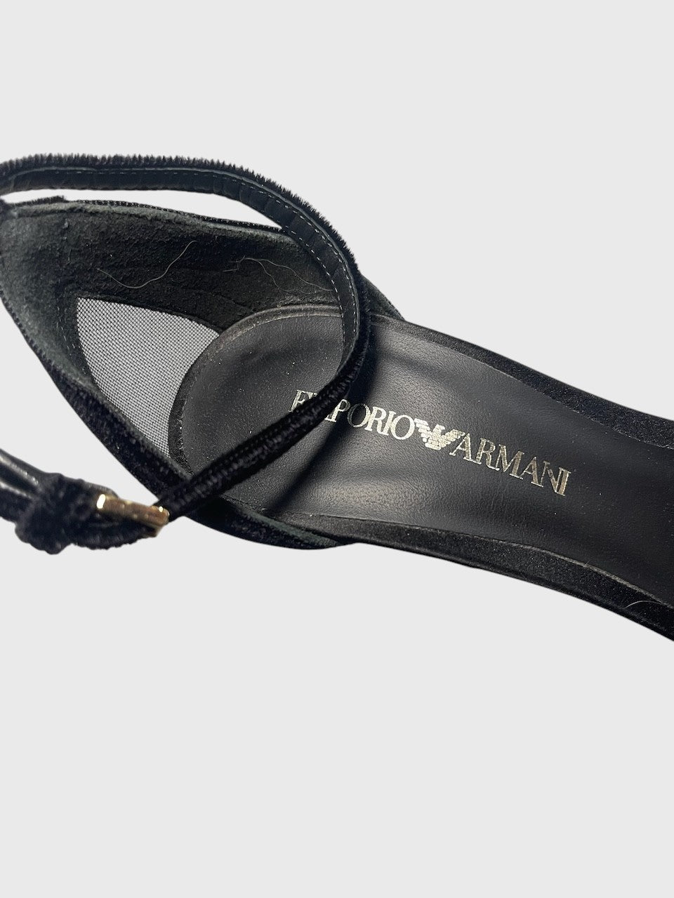 Sandales Emporio Armani noires T.38