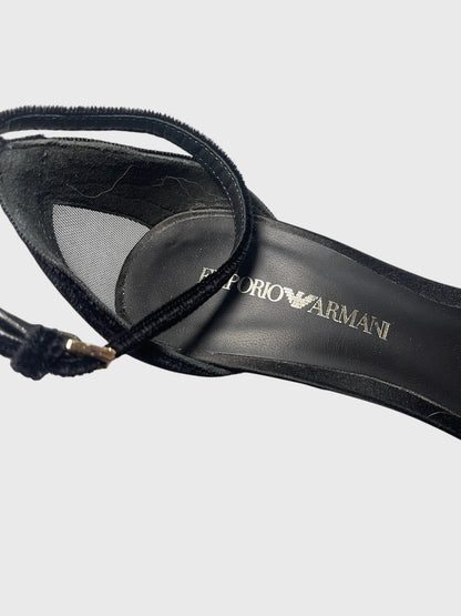 Sandales Emporio Armani noires T.38