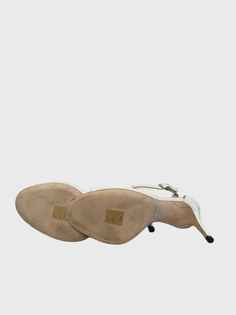 Sandales Jimmy Choo blanches T.38
